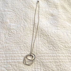 Artsy silver necklace